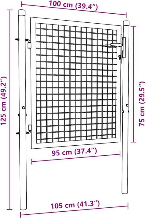 Image du produit vidaXL Gartentor