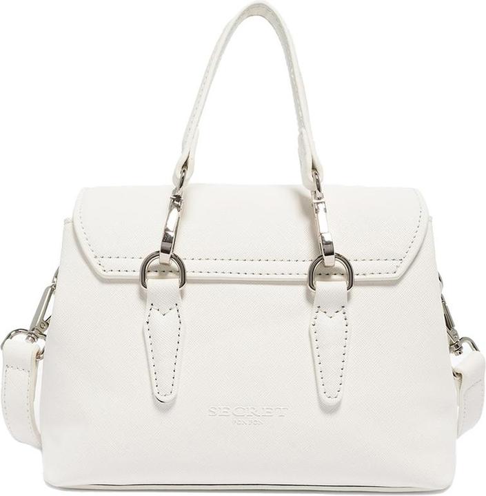 Actual product image Secret Pon Pon Handtasche Damen - Modell Zelia Pro - 100% Polyurethan - 22.0 X 15.0 X 10.5 Cm