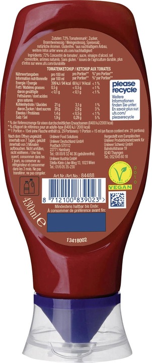 Actual product image Hellmann's Tomato Ketchup (524 g)