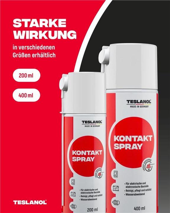 Actual product image Teslanol Contact spray flammable