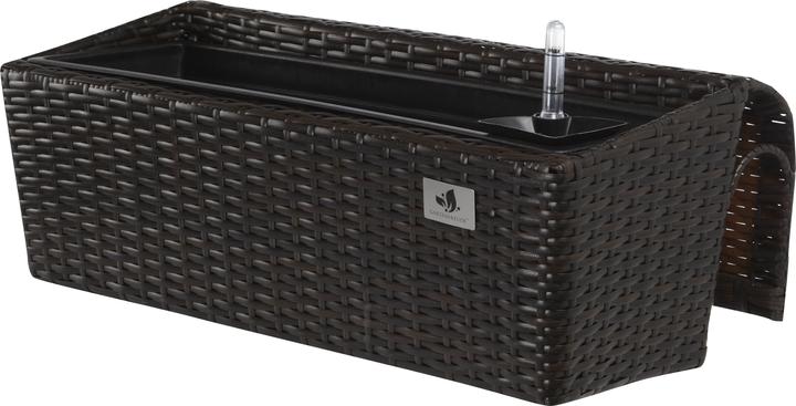 Produktbild Gartenfreude Balkonkasten Polyrattan Blumenkasten (25 cm)