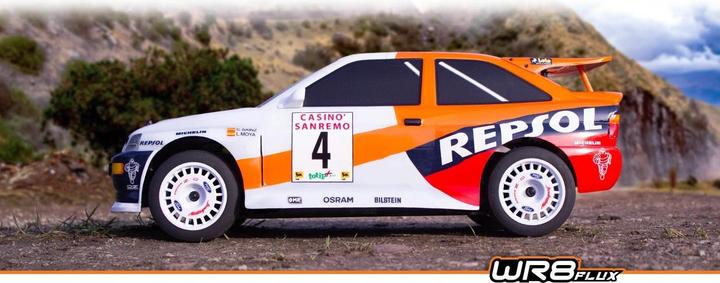 Immagine prodotto HPI WR8 Flux 1996 Ford Escort RS Cosworth (Brushless RTR-Auto - ohne Akkus, ohne Ladegerät) (RTR pronto all'uso)