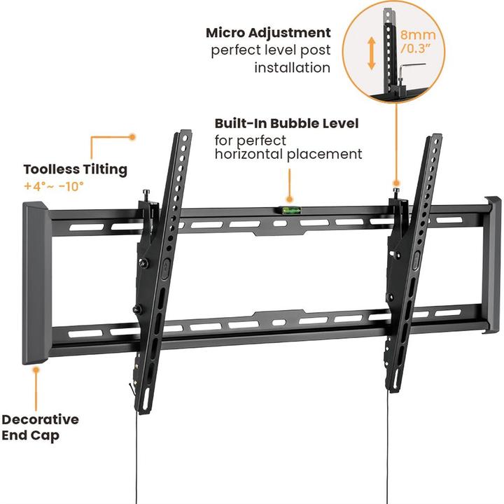 Actual product image Value TV wall bracket, 47 mm wall distance (Wall, 75 kg, 43" - 90")