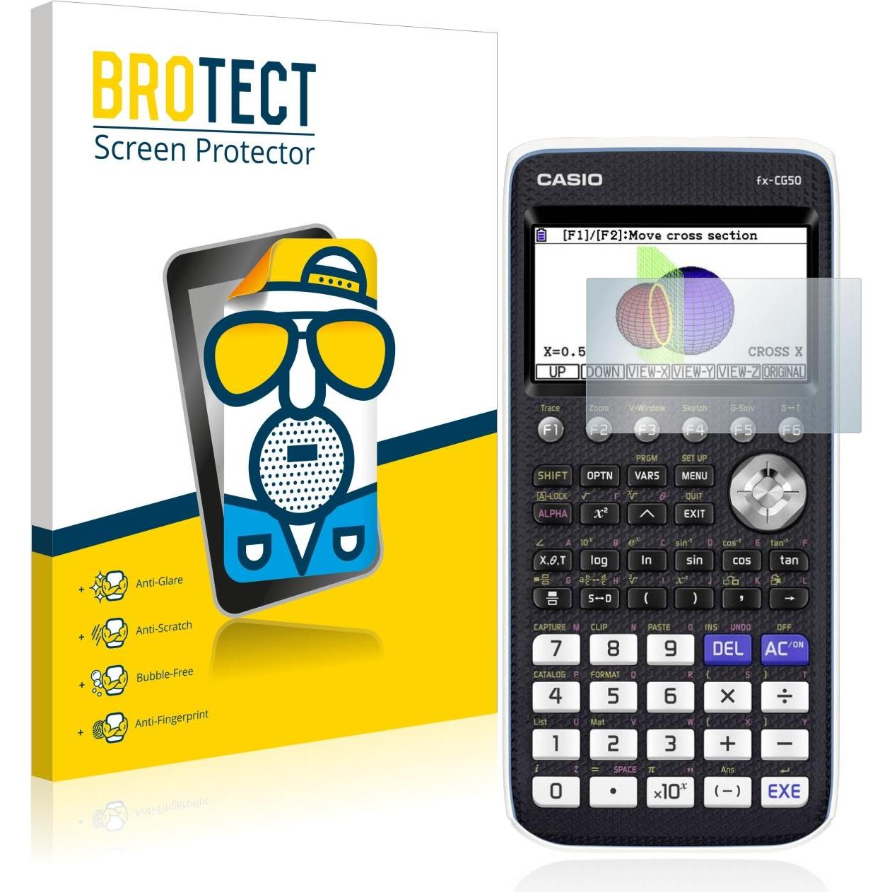 BROTECT, Accessori calcolatrice, Pellicola protettiva antiriflesso opaca
