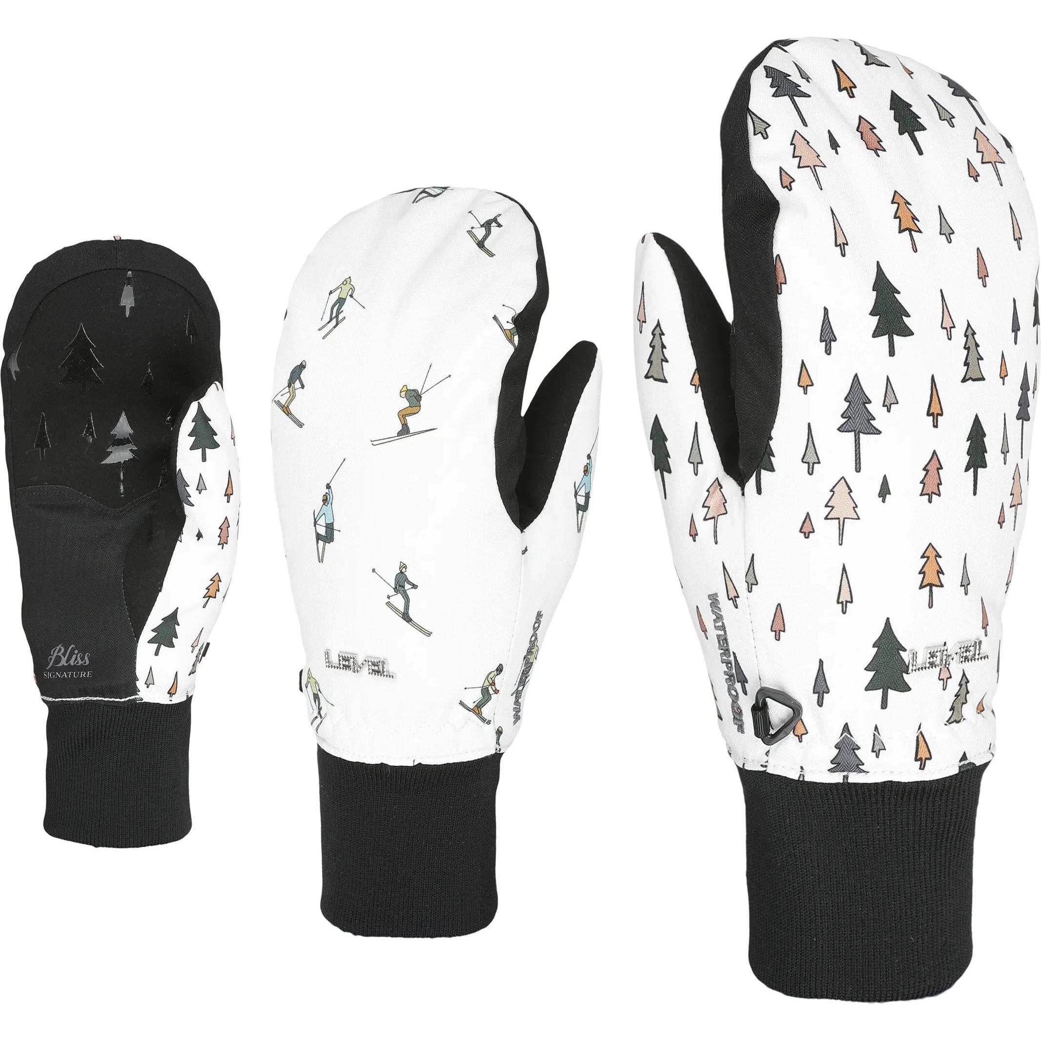 Level, Damen, Handschuhe, Coral Mitt, Weiss, (L)