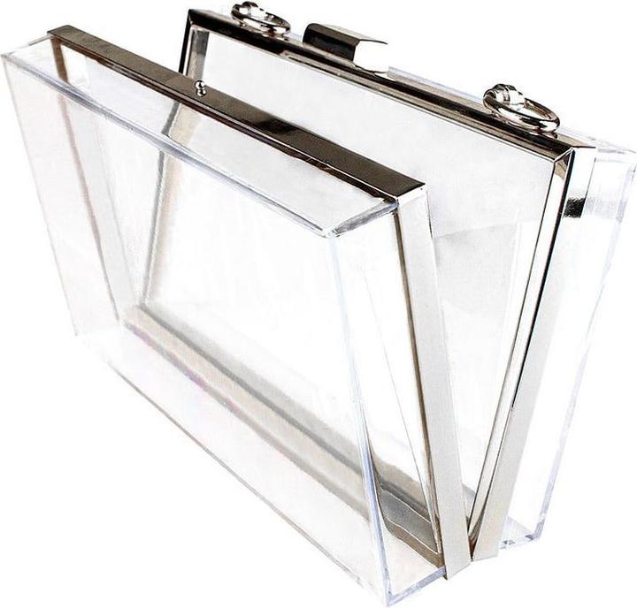 Produktbild JTI Transparente Tasche mit Kette - Silber