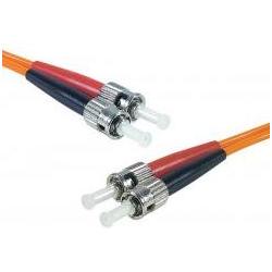 Exertis Connect LWL Patchkabel Eco, 62,5/125 µm, OM1-Faser, 2x ST Stecker/2x ST Stecker, orange, 3.0 m UPC UPC-Schli (CA...