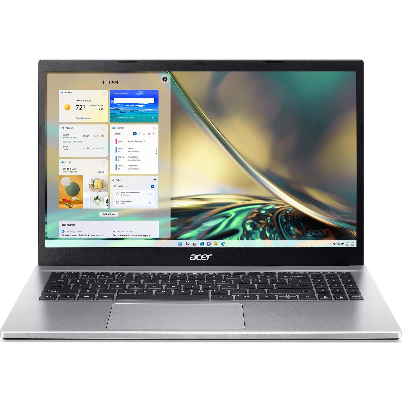 Acer Aspire 3 (15.60", Intel Core i5-1235U, 16 GB, 512 GB, DE), Notebook, Silber