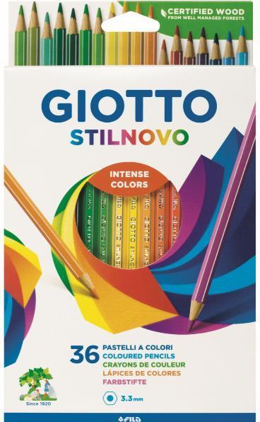Immagine prodotto Giotto Stilnovo matite colorate scatola di cartone multicolore, 36 pezzi (36x)