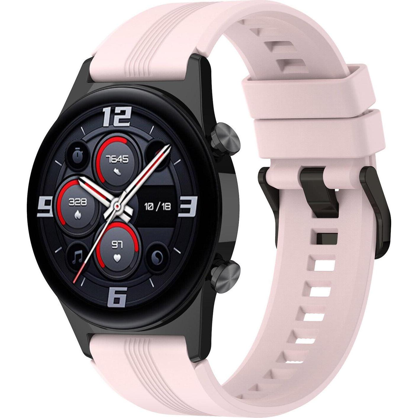Thumbnail - Strap-it Silikonarmband (22 mm, Silikon), Uhrenarmband, Rosa