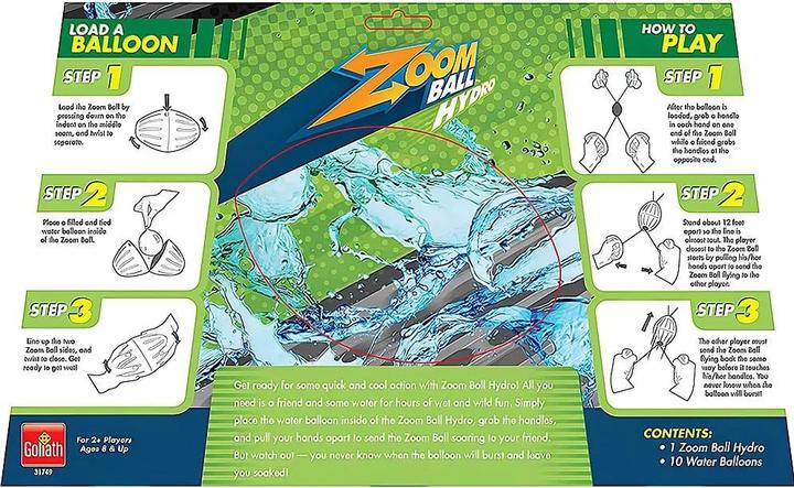 Produktbild Goliath Toys Wahu Zoom Ball Hydro – Fang- und Wurfspiel (2 Spieler)