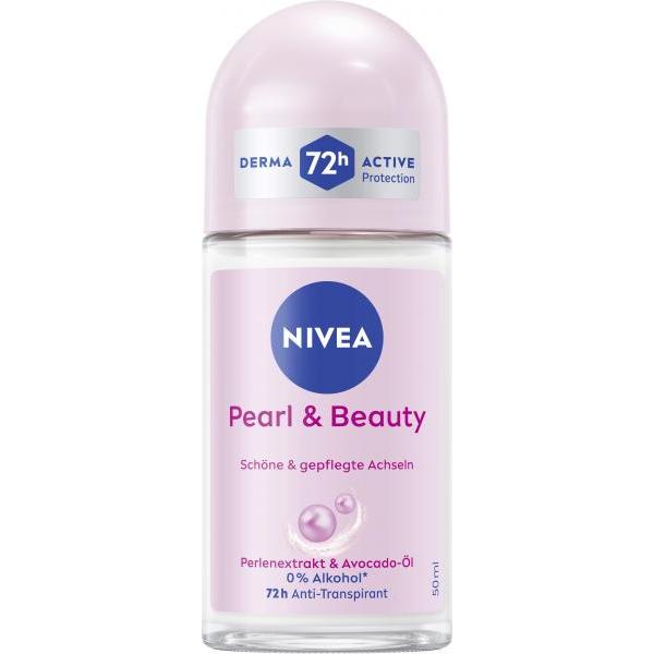 Nivea Donna Bianchi Deodorante, Pearl & Beauty Deo-Roller 50 Ml (Roll-On, 50 Ml)