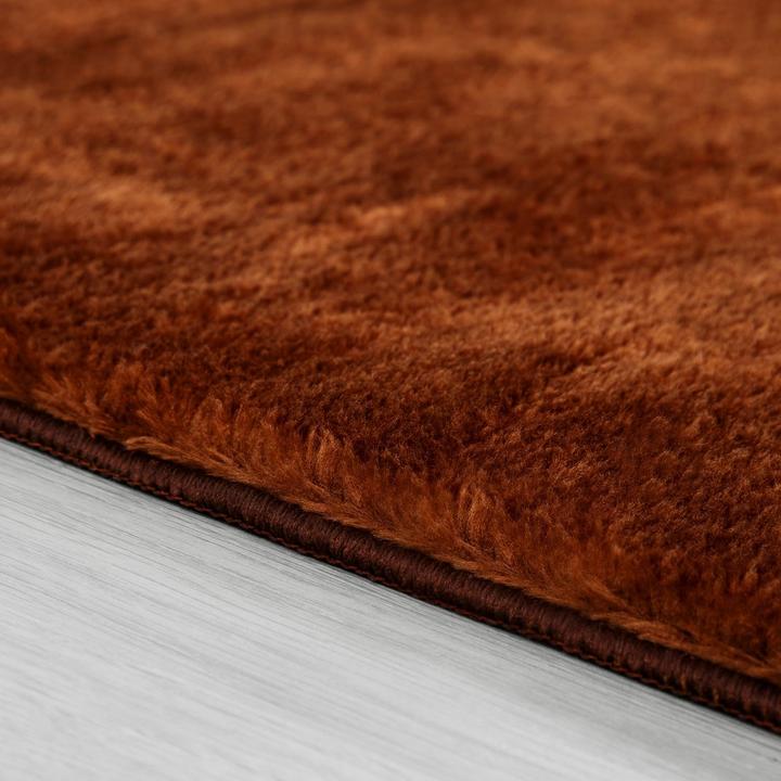 Actual product image Paco Home Teppich Weich Super Soft Wohnzimmer Cuivre - 100x200 (100x200 cm)