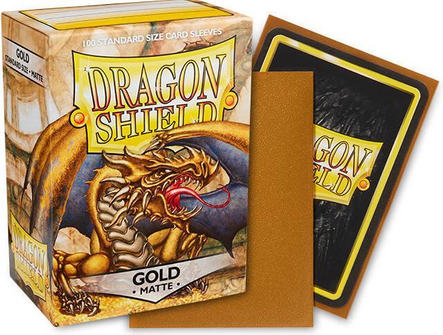 Actual product image Arcane Tinman ART11006 - Matte - Gold (100) Card Sleeves