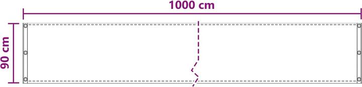 Produktbild vidaXL Balkonsichtschutz (1000 cm)