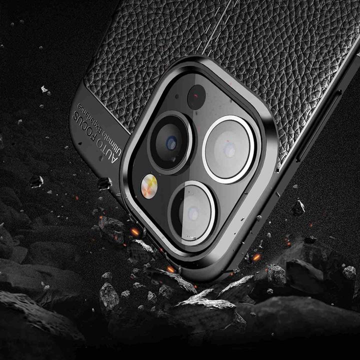 Image du produit Cadorabo TPU Cover similicuir structure (Apple iPhone 13 Pro)