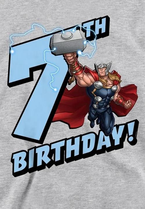 Produktbild Kapuzenpullover meliert 7. Geburtstag (128)