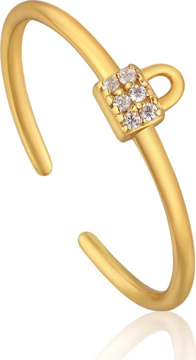 Ania Haie Gouden hangslot Sparkle Ring (16, Zilver 925)