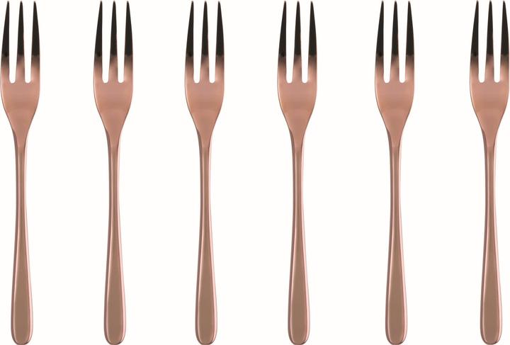 Actual product image Sambonet Button cake fork set 6 pcs copper (6 pcs., Pitchfork)