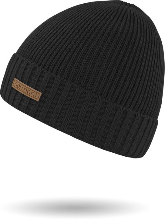 Actual product image Normani Winter set made of merino wool scarf and hat smooth Yuma - 9115