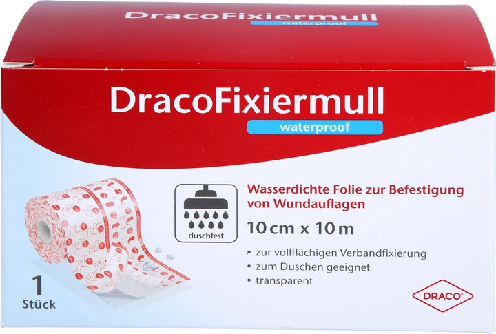 Actual product image Dracco Draco fixation gauze Wp10cmx10m, 1 pc VER (1 x)