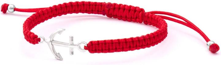 Produktbild Beneto Cord red kabbala bracelet Anchor AGB548 (L)