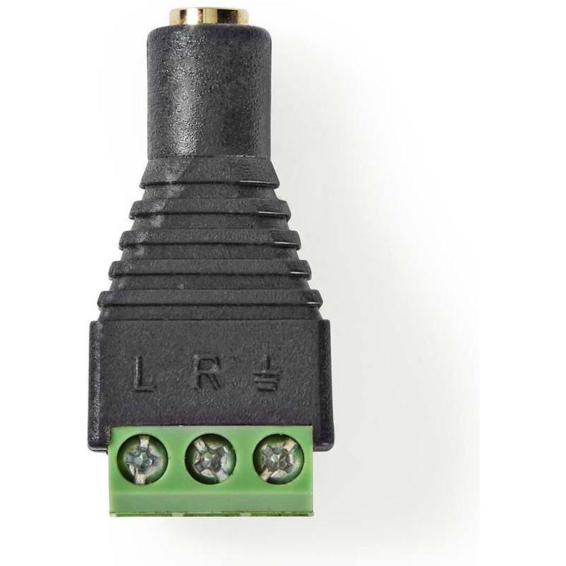 Thumbnail - Nedis CCTV Security Connector 3-Way Terminal Block 3.5mm Jack Female Female Black/Green, Netzwerkkabel