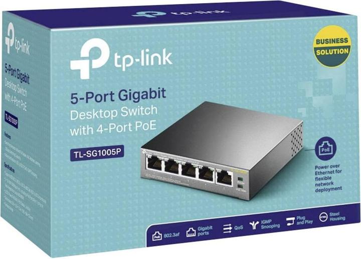 Actual product image TP-Link Tl-Sg1005p (5 ports)