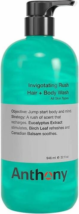 Immagine prodotto Anthony Invigoration Rush Shampoo per capelli e corpo 946 ml (946 ml)