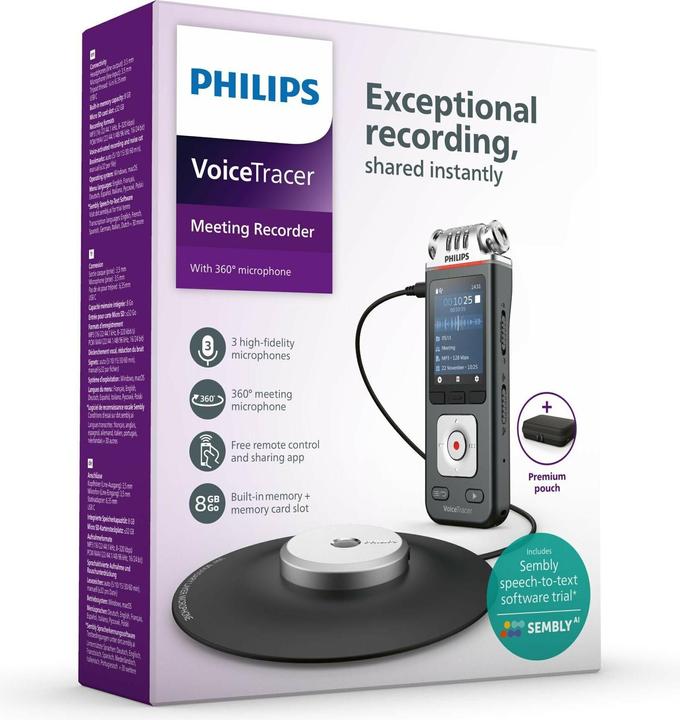Actual product image Philips DVT8115 Digital Voice Tracer (8 GB)