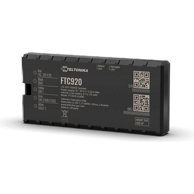 Teltonika, Accessori per navigatore GPS, FTC920 – 4G-LTE Cat 1 Fahrzeug-GPS-Tracker mit hoher GNSS-Präzision