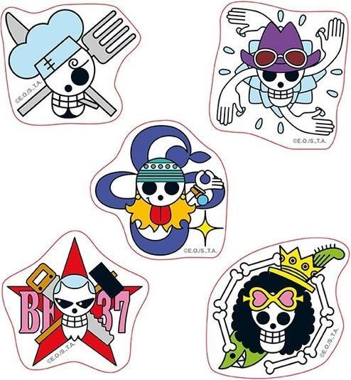 Produktbild ABYstyle ONE PIECE - Stickers - 16x11cm 2 sheets - Straw Hat Skulls X5