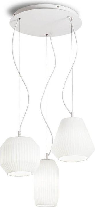 Actual product image Ideal lux ORIGAMI pendant light E27 triple ⌀400mm dimmable white 198095 (E27)