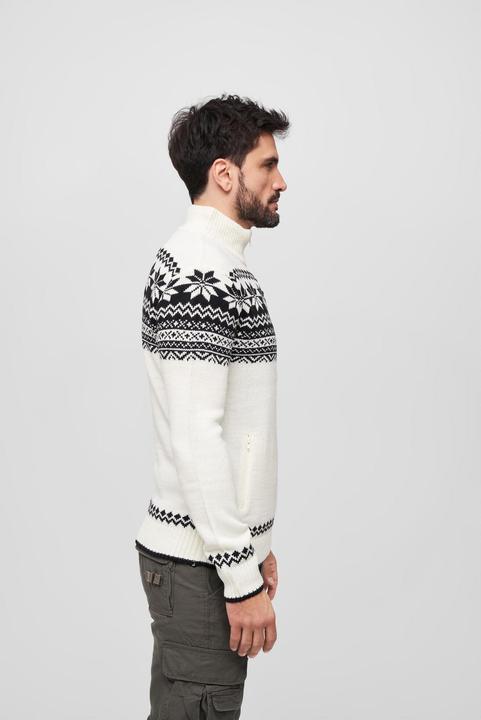 Produktbild Brandit Norwegian Strickjacke Grösse S Farbe Weiss (S)