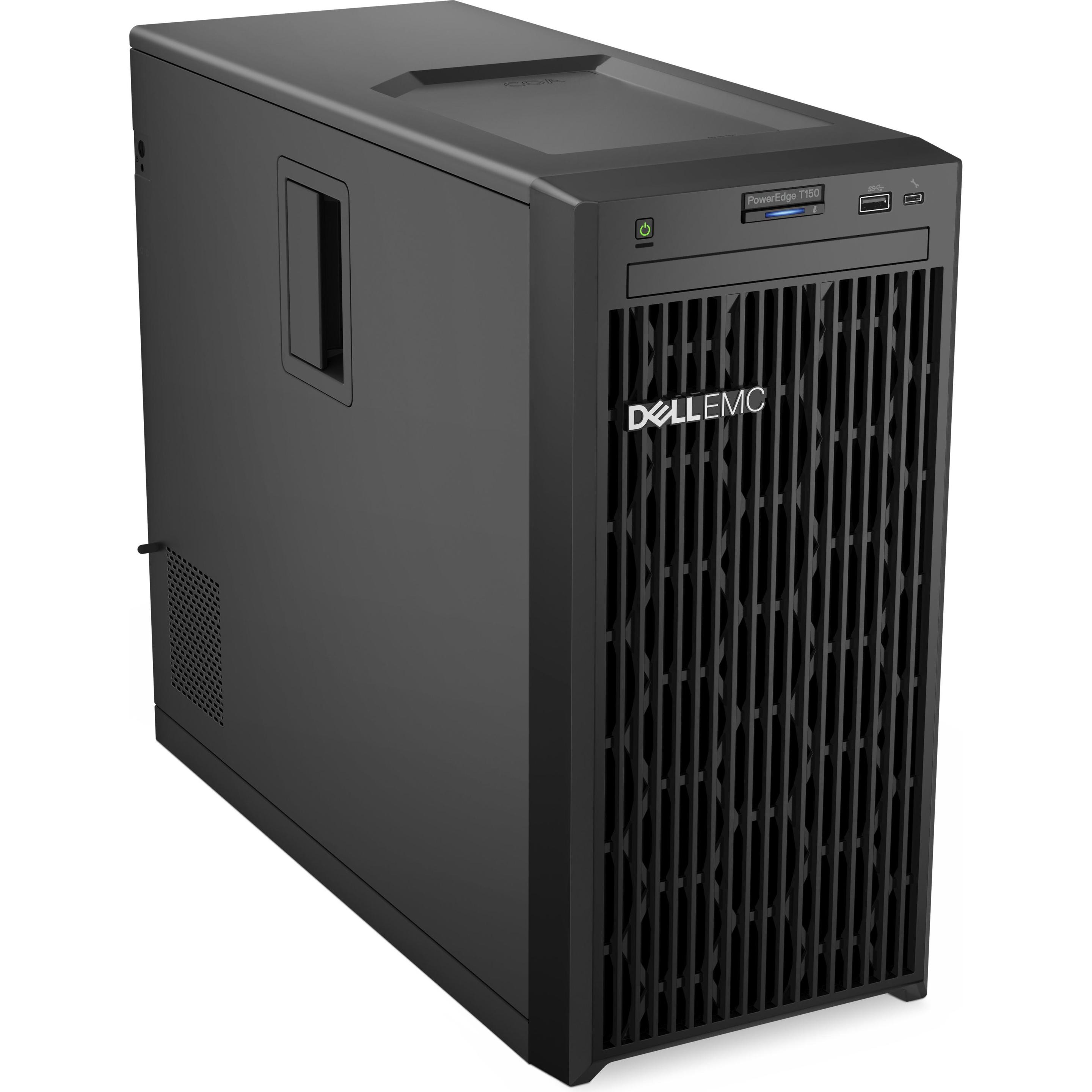 Dell PowerEdge T150 .5" E-2314 HDD Emb. SATA 3Yr Basic NBD (Intel Xeon E-2314, 16 GB, Tower Server), Server