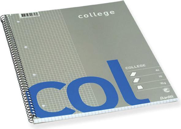 Bantex Col notebook + 70 sheets (A4+, Checked)