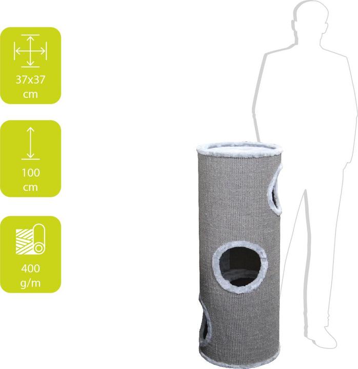 Produktbild EBI Trend Cat Dome Everlast Tower 3-Level (100 cm, Hellgrau)