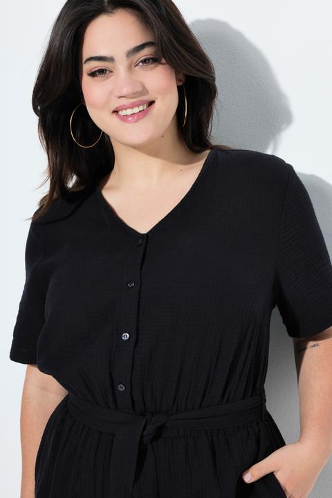Produktbild Angel of Style Jumpsuit, oversized, Musselin, gerades Bein (46)
