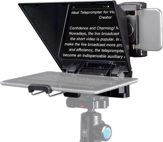 Immagine prodotto Feelworld TP2A Teleprompter portatile da 8 pollici supporta Smartphone/Tablet fino a 8 pollici (Teleprompter)
