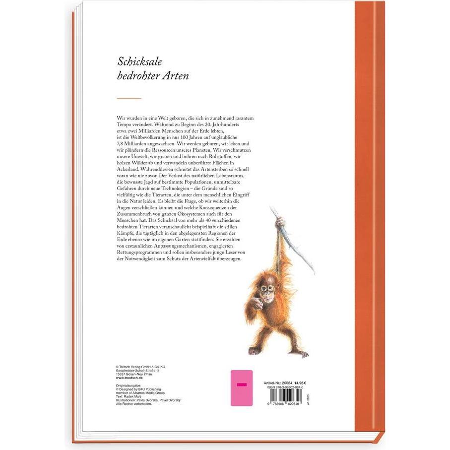 Thumbnail - Sachbuch Das grosse Buch der bedrohten Tierarten, Kinderbücher von Trötsch Verlag