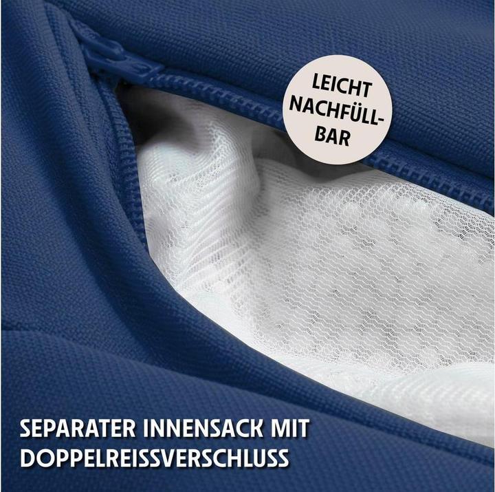 Produktbild Urbanara Sitzsack Basic-Outdoor Triangle, 300 l, Dunkelblau