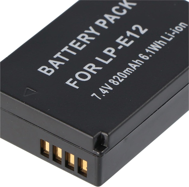 Actual product image AccuCell Battery suitable for CANON LP-E12, EOS M Digital Camera (Rechargeable battery)