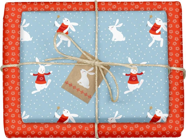 Produktbild Dabelino Geschenkpapier Set Weihnachten: Schneeh (Geschenkpapier, 4 x)