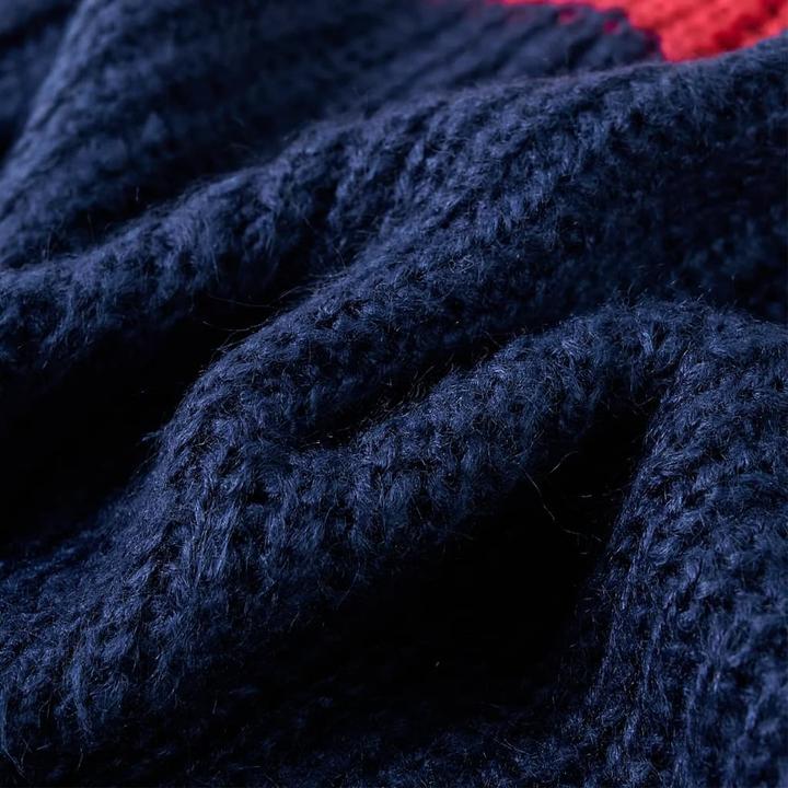 Image du produit vidaXL Pullover enfant tricoté Bleu marine 92,Composition : 67 % Acrylique (92)