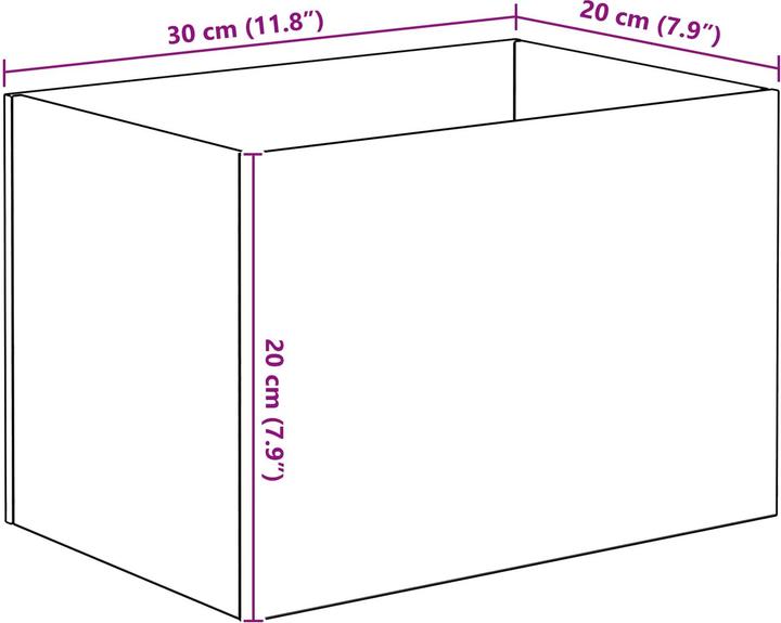 vidaXL Glas Aquarium