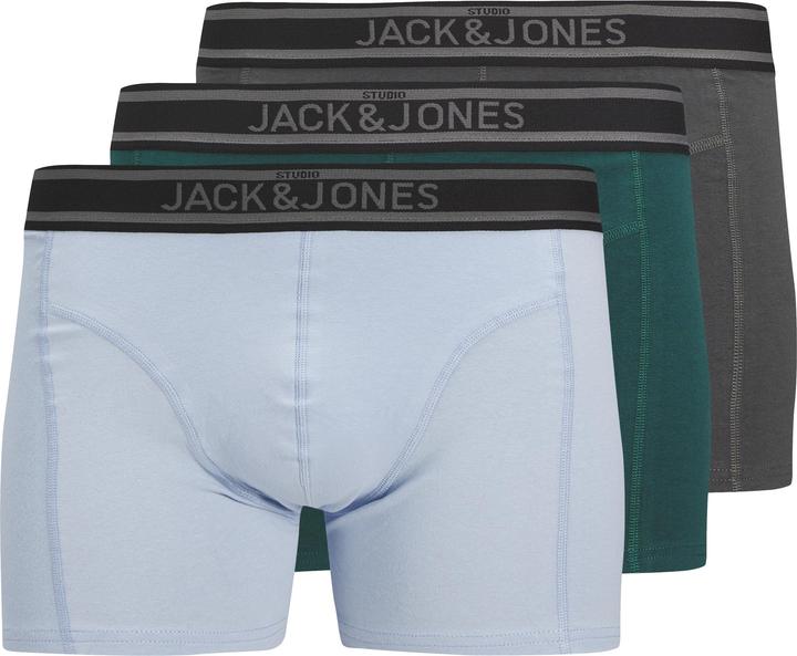 Actual product image Jack & Jones Jacaiden Solid Trunks 3 Pack Sn (S, pack of 3)