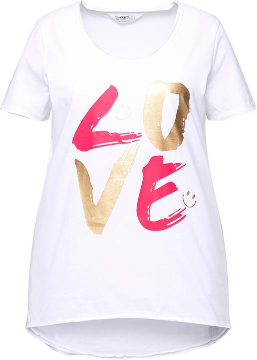 Produktbild Angel of Style T-Shirt, LOVE-Schriftzug, V-Ausschnitt, Halbarm (52)