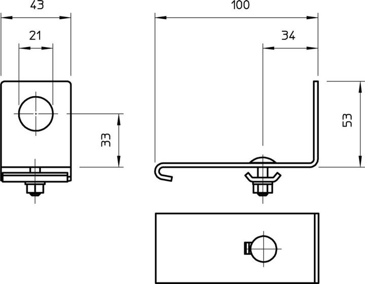 Actual product image OBO Bettermann Side holder