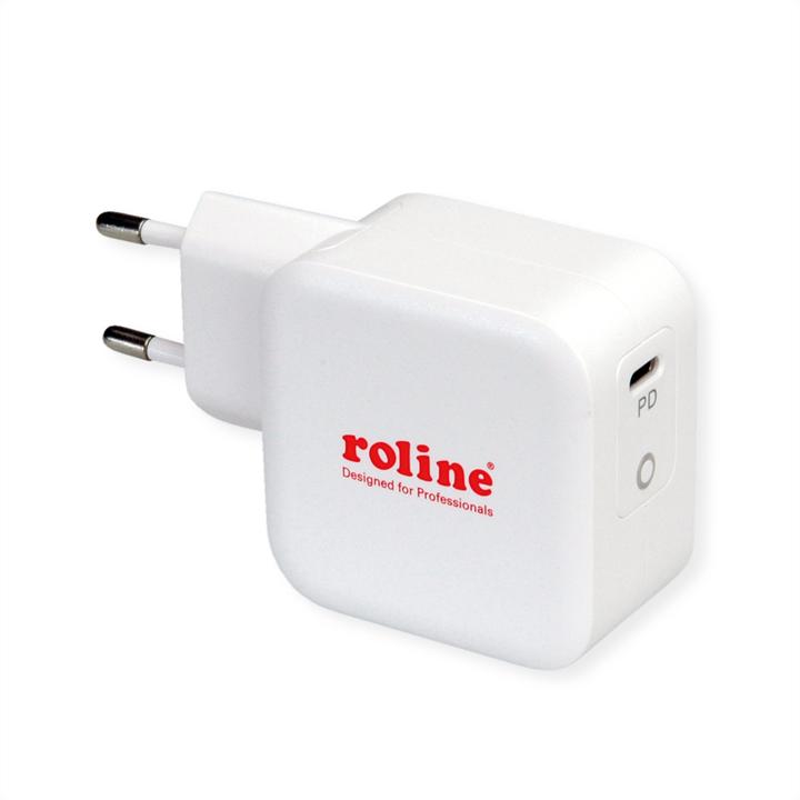 Produktbild Roline USB Charger mit Euro-Stecker, 1x USB Typ C Port, PD, 61W (61 W, 1 Port)