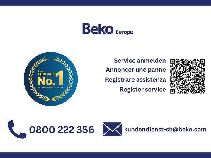 Label énergétique Beko Waschmaschine WTL360 (6 kg, Vers le haut)